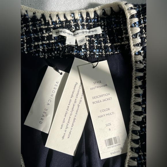 VERONICA BEARD Bosia Embroidered Single-Breasted Jacket - Picture 11 of 12